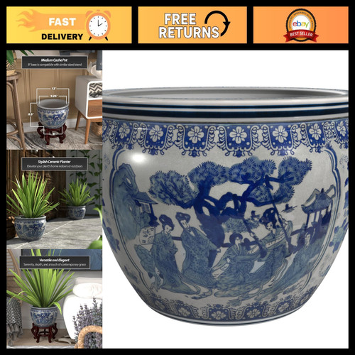 Blue white porcelain - white,