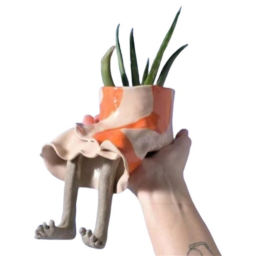 Cute leggy sitting ceramic - cute,