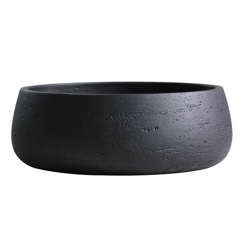 Large matte black - matte, ceramic